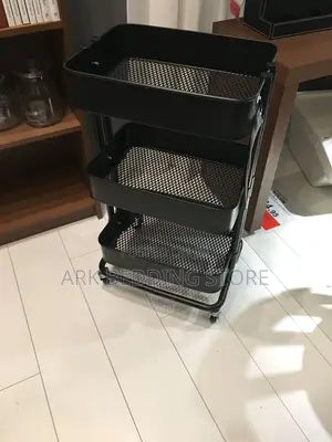 Slim Fit 3-Tier Mesh Organizer Trolley