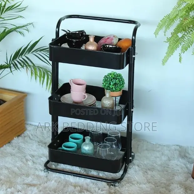 3-Tier Rolling Storage Rack - 1
