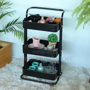 3-Tier Rolling Storage Rack