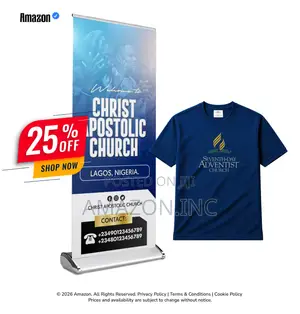Pullup Banner and Polo Shirt Promotional Combo