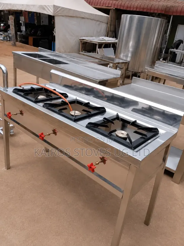 Stainless Steel 3-Way Gas Burner - 1