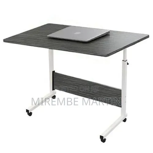 Adjustable Wooden Breakfast/Laptop Table Stand - Grey - 1