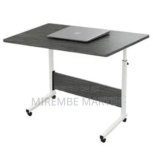 Adjustable Wooden Breakfast/Laptop Table Stand - Grey
