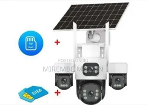 4-Lens 4G Solar Security Camera with E-Sim