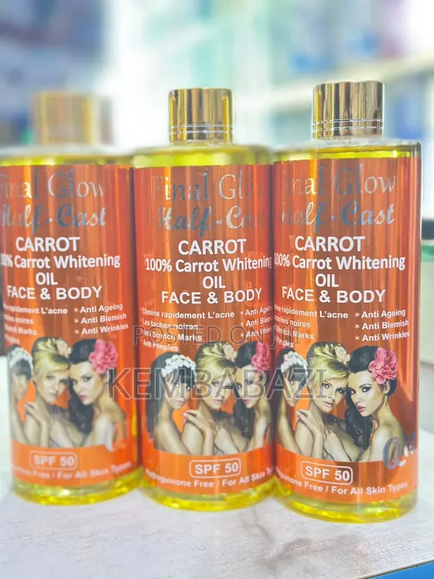 Final Glow Half-Cast Carrot Whitening Oil SPF 50 - 1