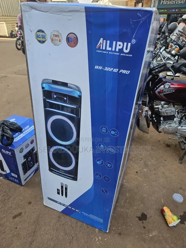 Ailipu WH-32210 Pro Rechargeable Speaker with 2 Mics - 1