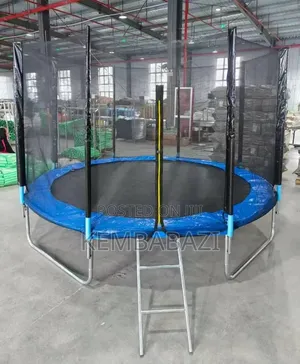 10ft Outdoor Trampoline with Safety Enclosure