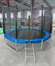 10ft Outdoor Trampoline with Safety Enclosure - 1