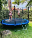 10ft Outdoor Trampoline with Safety Enclosure - 3