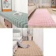 60x120cm Super Soft Faux Fluffy Shaggy Rug - Anti-Slip Carpet Mat - 1