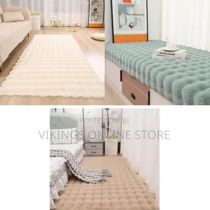 60x120cm Super Soft Faux Fluffy Shaggy Rug - Anti-Slip Carpet Mat