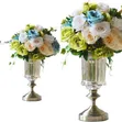 Glass Flower Vase for Centerpiece Decoration, Hydroponics, Terrarium - 2
