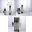 Modern Nordic Minimalist Ashtray Transparent Glass Vase Decorations - 1
