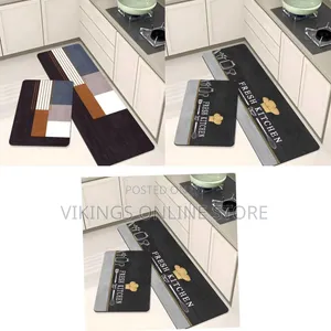 2-Piece Multi-Design Kitchen Floor Mat Set