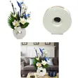 Ceramic Donut Flower Vase Set of 2, Off White - 1