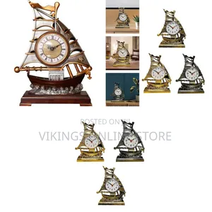 Vintage Sailboat Quartz Desk Clock