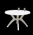Round Plastic Table - Assembled - 1