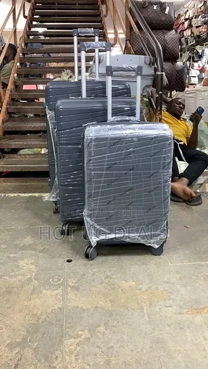 3pcs Set of Waterproof Rubber Suitcases (S,M,L)
