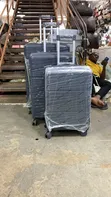 3pcs Set of Waterproof Rubber Suitcases (S,M,L) - 1