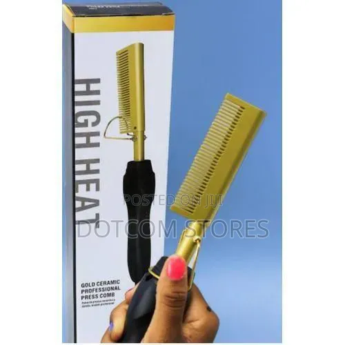 Gold Ceramic Professional Press Comb - 1