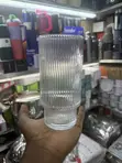 12-Piece Premium Ribbed Glass Tea Cups Set (480ml) - 2