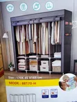 4 Column Storage Wardrobe with 4 Hanging Poles - 3