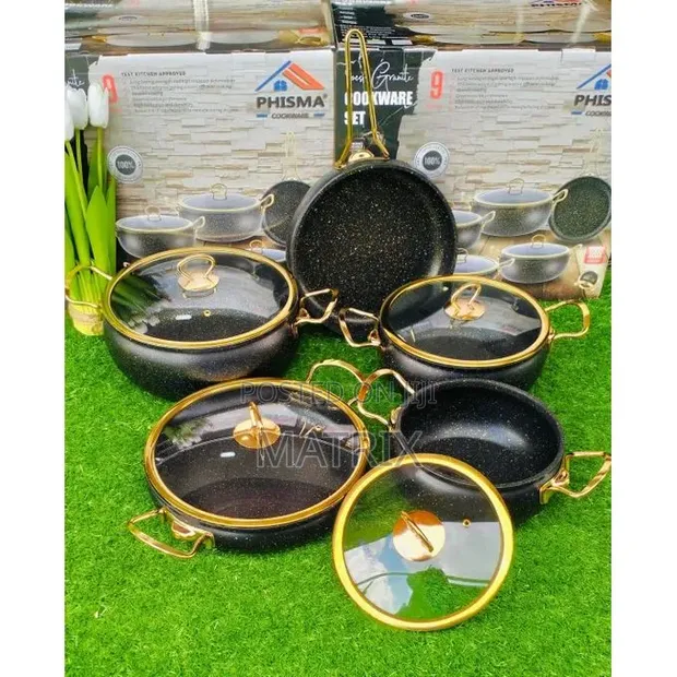 9-Piece Granite Cookware Set - 1