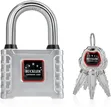 75mm Heavy Duty Steel Padlock with Copper Lock Core & 4 Keys - 1