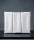 Pack of 3 White Cotton Handkerchiefs - Brand New - 1