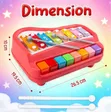 2-in-1 Musical Xylophone and Mini Piano for Kids - 1