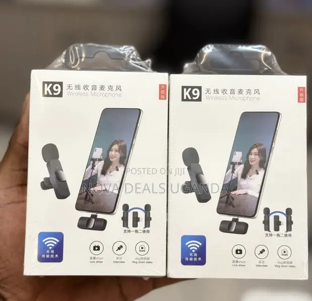 K9 Dual Wireless Lavalier Microphone - Plug and Play - 1
