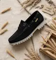 Men's Timberland Lug Penny Loafers - Suede - 2
