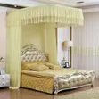 Luxury Wall-Mounted Canopy Mosquito Net - Cream - 1