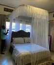 Luxury Wall Mounted Mosquito Net - Free Size - 2