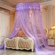 6x6 Double Layer Round Mosquito Net - Purple - 2