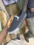 Men's Classic Black/Grey Leopard Slip-On Shoes - 2