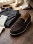 Original Billionaire Suede Penny Loafers - 1