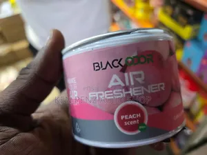 Black Odor Liquid Car Air Freshener (Peach Scent)