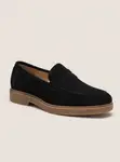 J.M. Weston Men's Suede Penny Loafers (Black/Brown) - 1