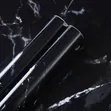 Black Marble Vinyl Wallpaper Countertop Cover - 2