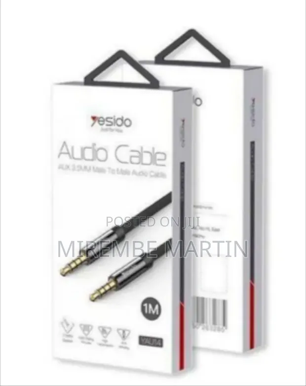 Yesido YAU15 200cm Nylon Braided Aux Cable - 1