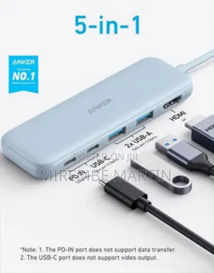Powerology 5-in-1 USB-C Hub with HDMI