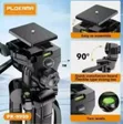 PLOKAMA PK-9999 2.1M Camera Tripod with Mobile Holder - 1