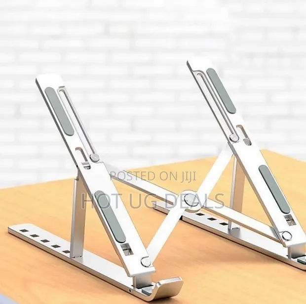 Aluminum Laptop Stand - Adjustable, Foldable, Portable - 1