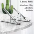 Aluminum Laptop Stand - Adjustable, Foldable, Portable - 2