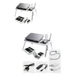 Foldable Portable Bedroom Table Desk Laptop Stand Organizer - 1