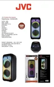 JVC XS-N6112PB 2400W Bluetooth Speaker with Rechargeable Battery - 1