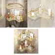 Acrylic Triangle Storage Toilet Bathroom Rack Corner Shelf - 1