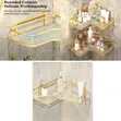 Acrylic Triangle Storage Toilet Bathroom Rack Corner Shelf - 2