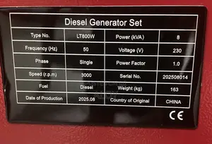Leton Power 8kVA Diesel Generator